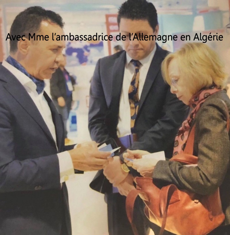 Avec Mme lâ€™ambassadrice de l' Allemagne en Algerie 